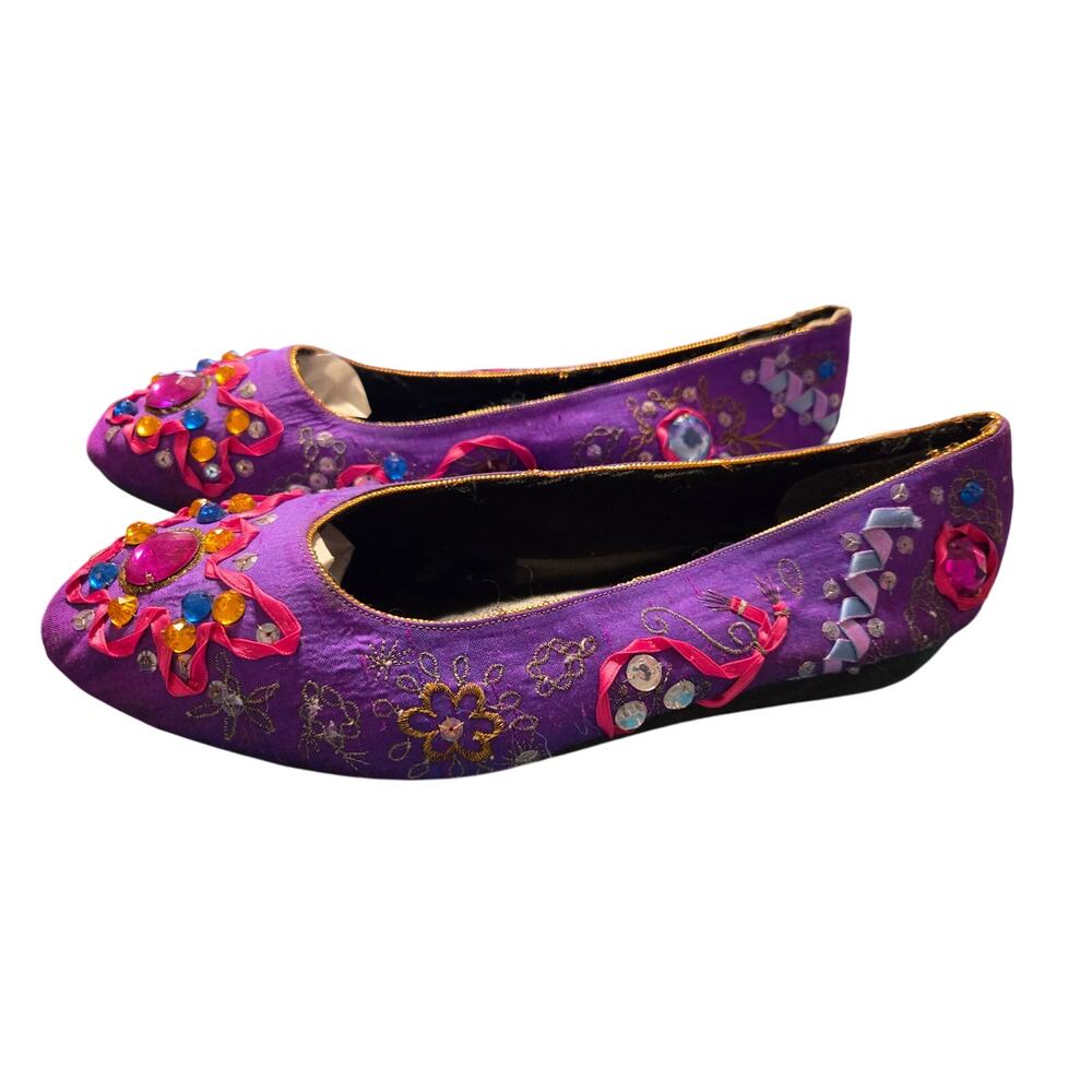 Caparros 10.5 flats purple